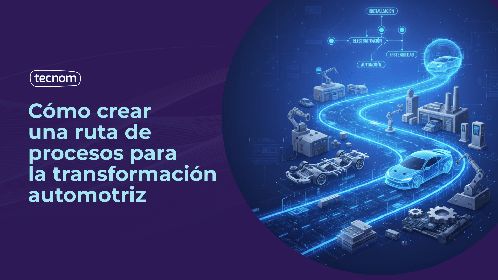 Cómo crear una ruta de procesos para la transformación automotriz
