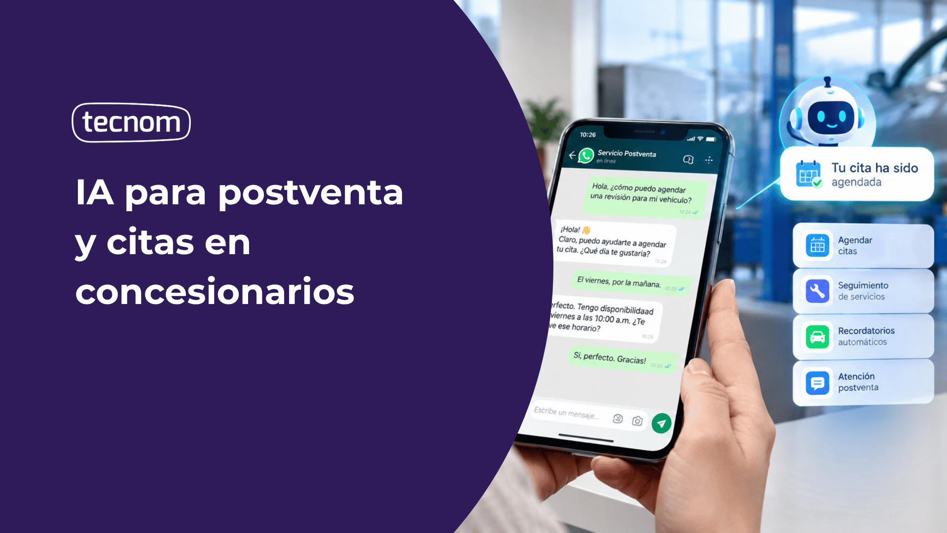 IA para postventa y citas en concesionarios
